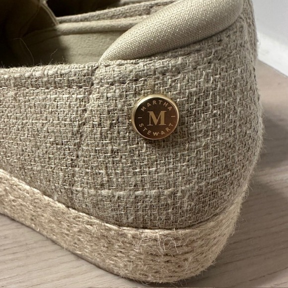 Skechers Martha Stewart Marley‎ Natural Espadrille Slip On Comfort Shoes Sz 7 - Picture 7 of 10